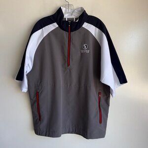 FJ FootJoy Short Sleeve Windbreaker Golf Jacket Men's Medium
